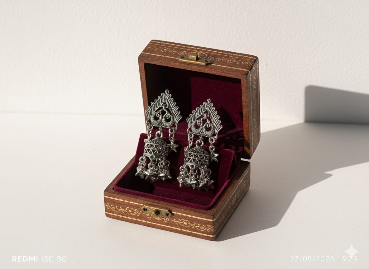 Jharokha jhumka (झरोखा झुमके)