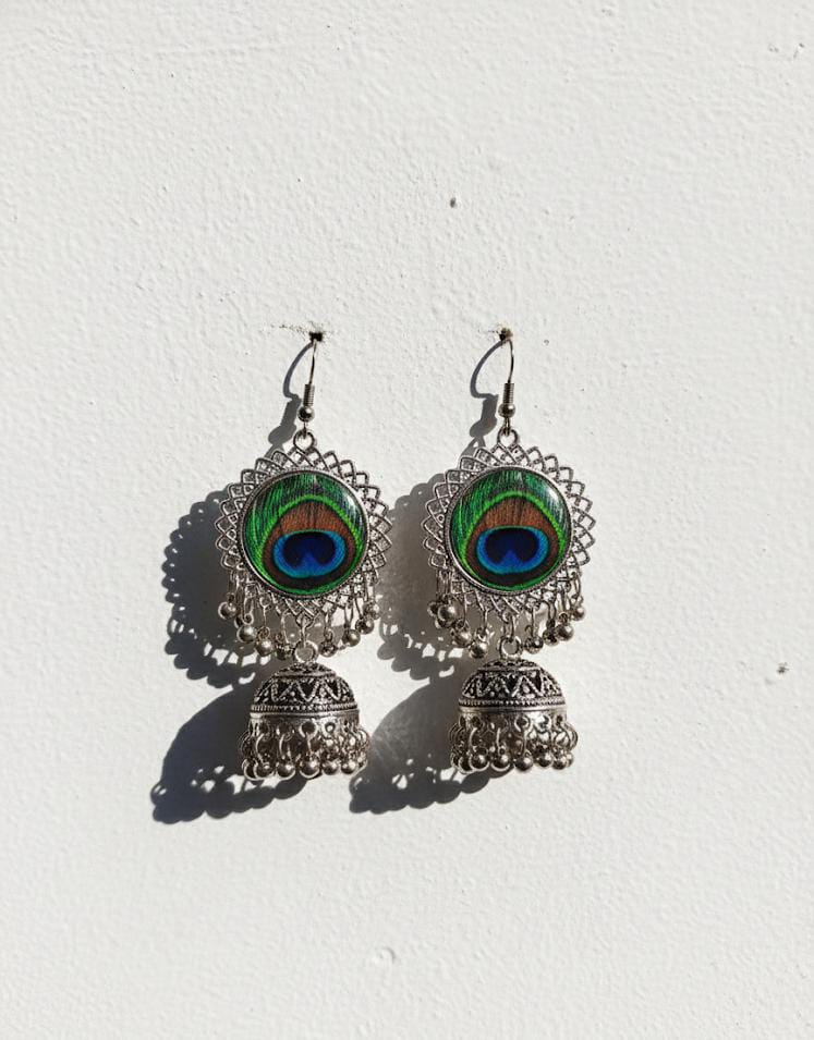 Aasmani mayur jhumke (आसमानी मयूर झुमके)
